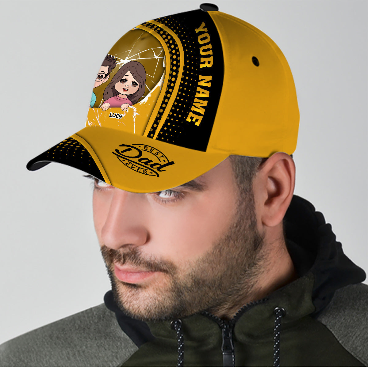 Meilleur papa du monde - Casquette classique personnalisée pour papa