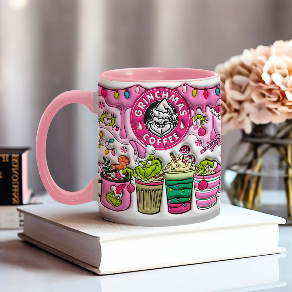Mug Grinchmas Coffee - Mug personnalisé avec étole de Noël