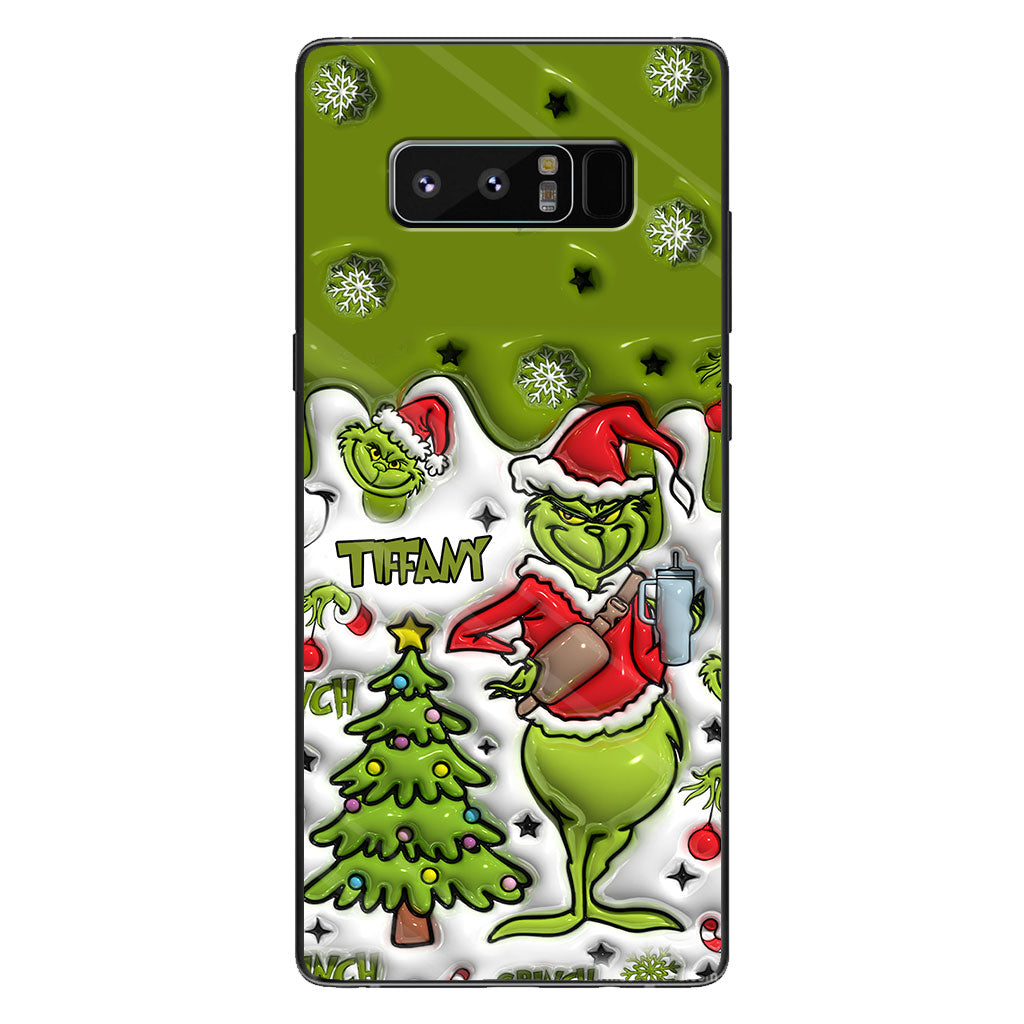 Merry Grinchmas - Personalized Stole Christmas Phone Case