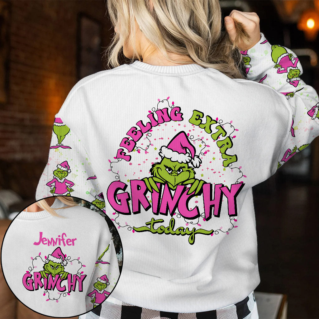 Feeling Extra Grinchy - Personalized Stole Christmas Ugly Sweater
