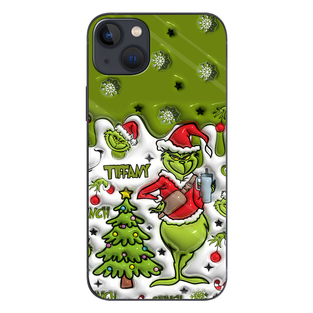 Merry Grinchmas - Personalized Stole Christmas Phone Case