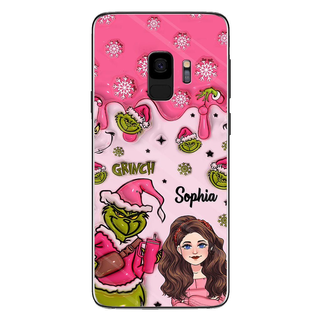 Coque de téléphone personnalisée « Étole de Noël » à l'époque du Grinch