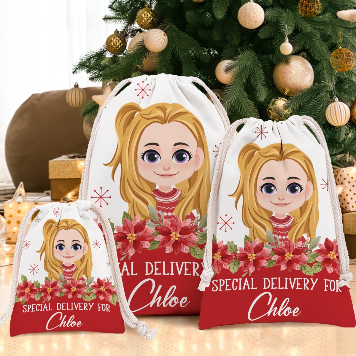 Livraison spéciale - Sac fourre-tout à cordon personnalisé pour enfant