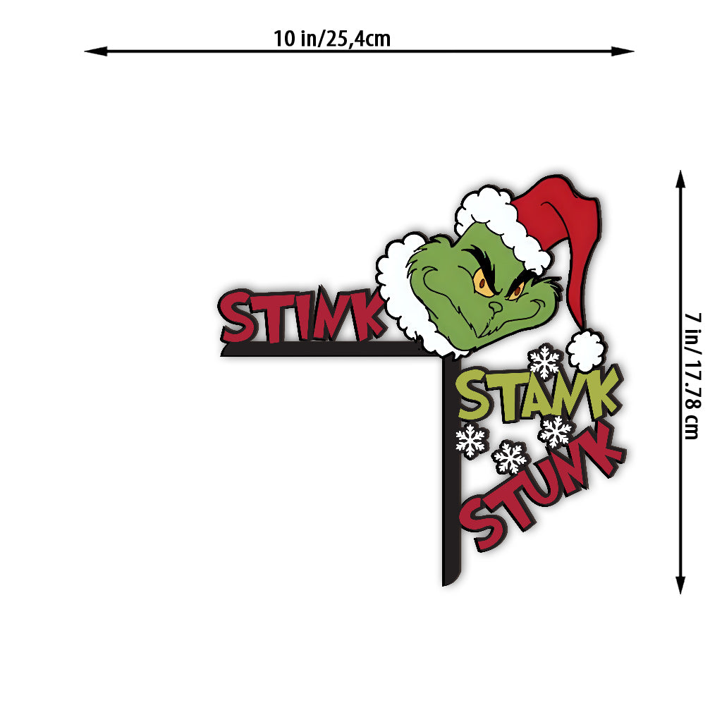 Stink Stank Stunk - Stole Christmas Door Frame Decoration