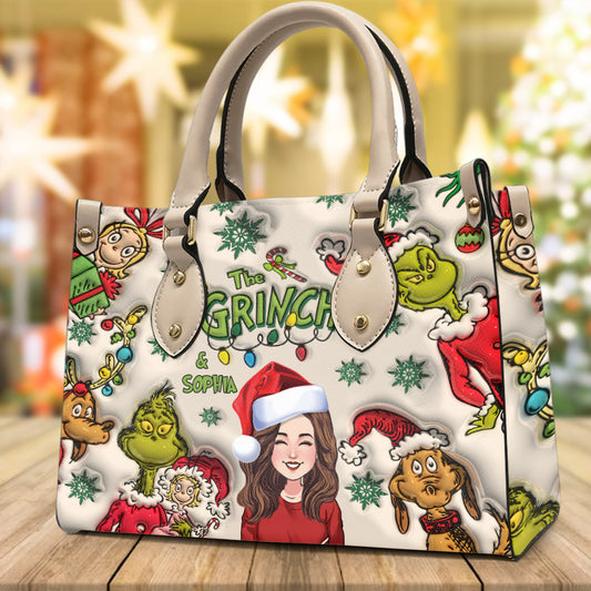 Sac à main en cuir personnalisé avec n'importe quel nom