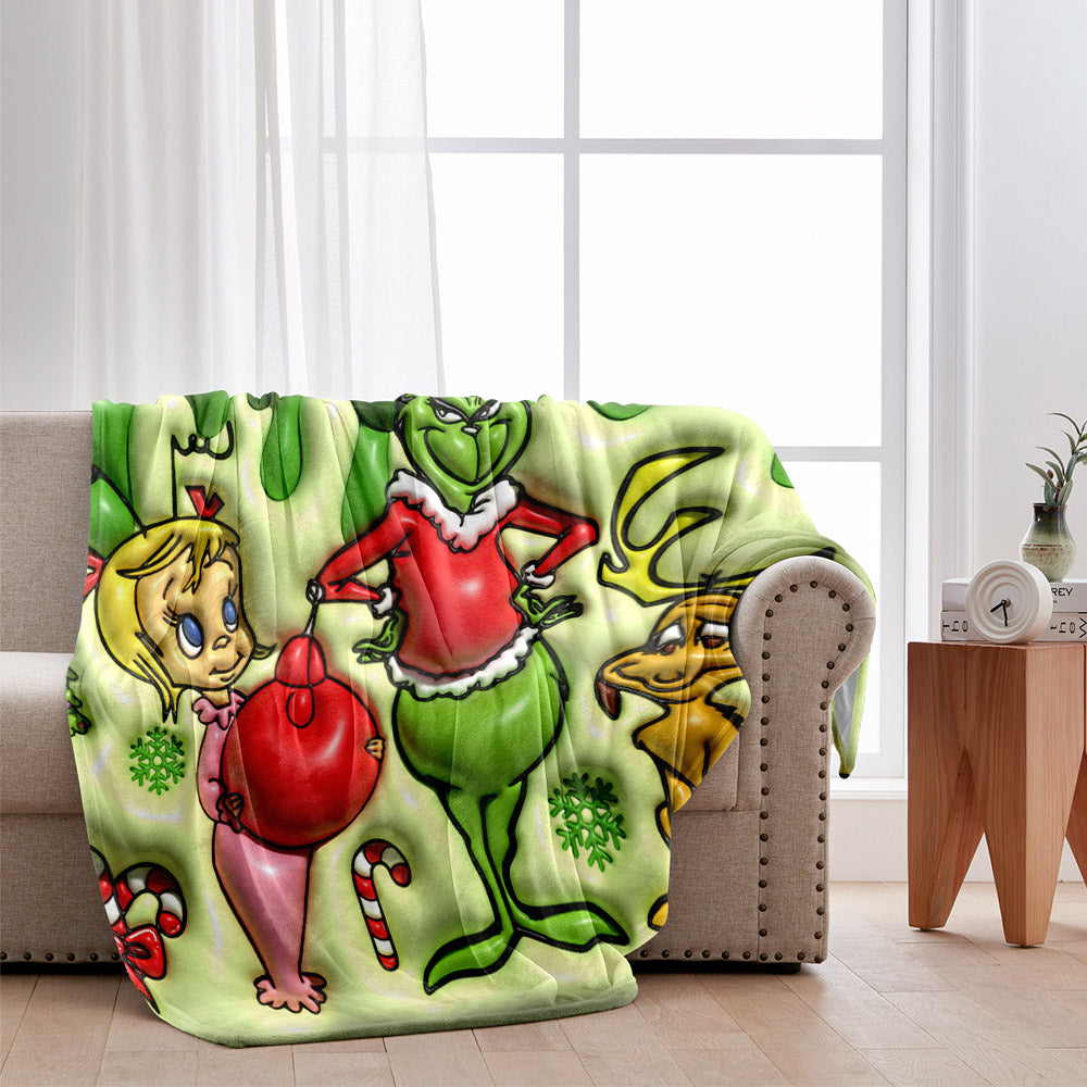 Merry Christmas - Personalized Stole Christmas Blanket