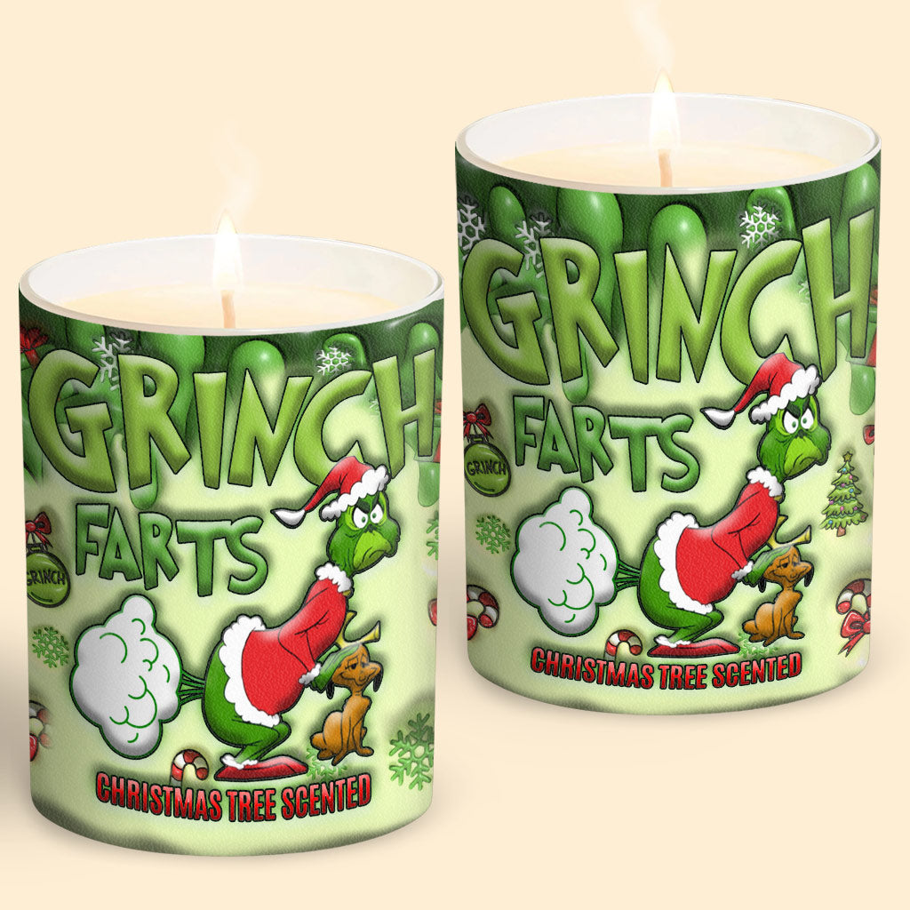 Bougie parfumée sapin de Noël - Étole Christmas Candle avec couvercle en bois