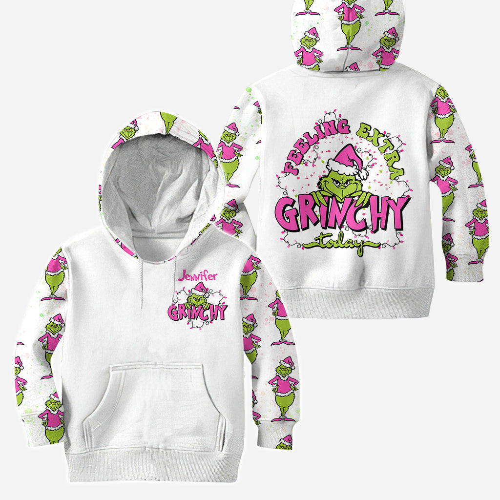 Feeling Extra Grincy - Personalized Stole Christmas Hoodie and Leggings