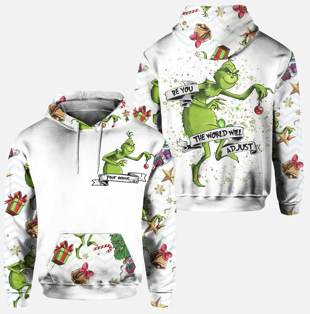 Sois toi-même - Sweat à capuche et legging personnalisés avec étole de Noël