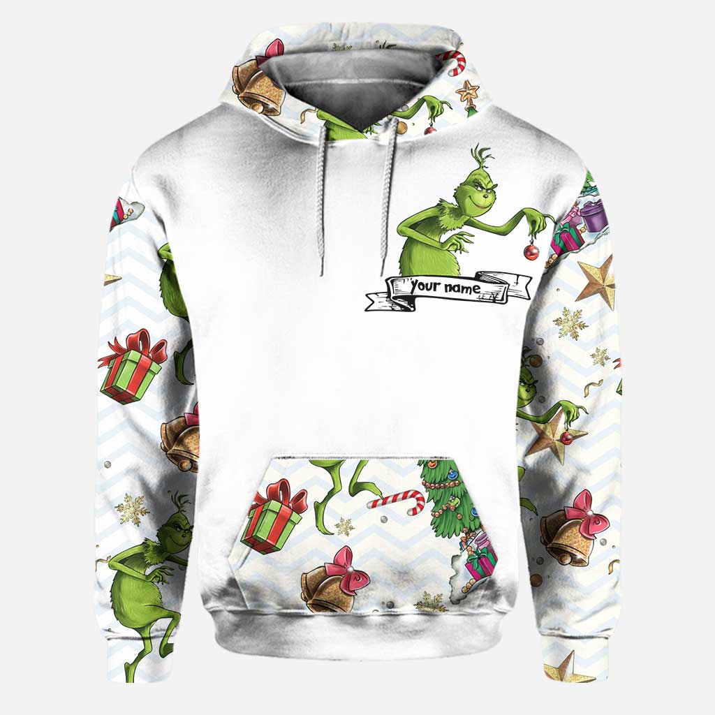 Sois toi-même - Sweat à capuche et legging personnalisés avec étole de Noël