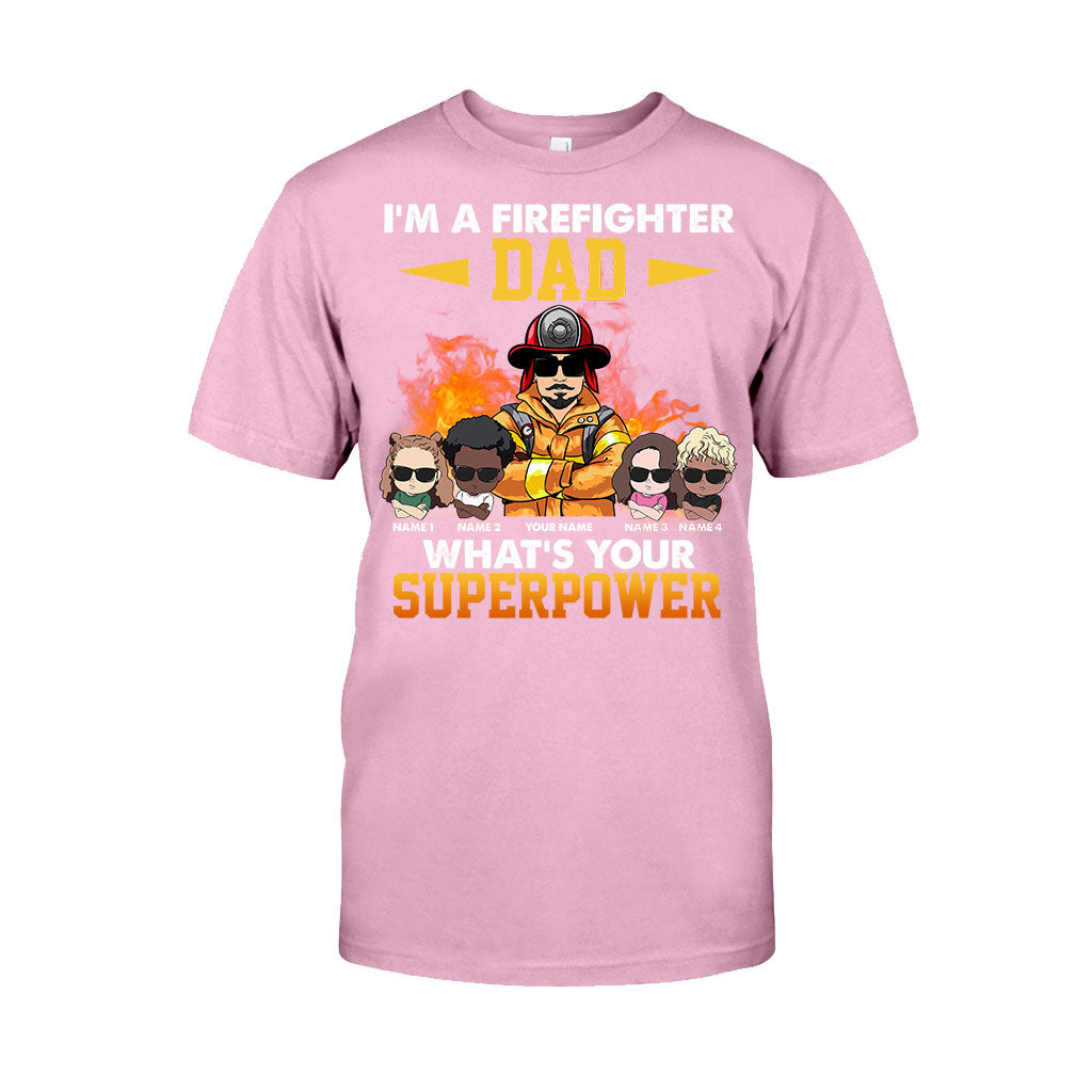 Je suis un papa pompier, et vous, quel est votre superpouvoir ? - T-shirt et sweat à capuche personnalisés pour la fête des pères