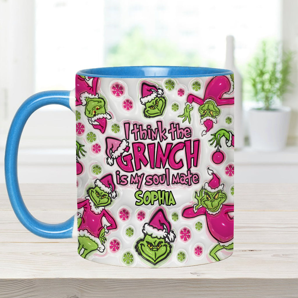Mon âme sœur - Mug personnalisé avec étole de Noël