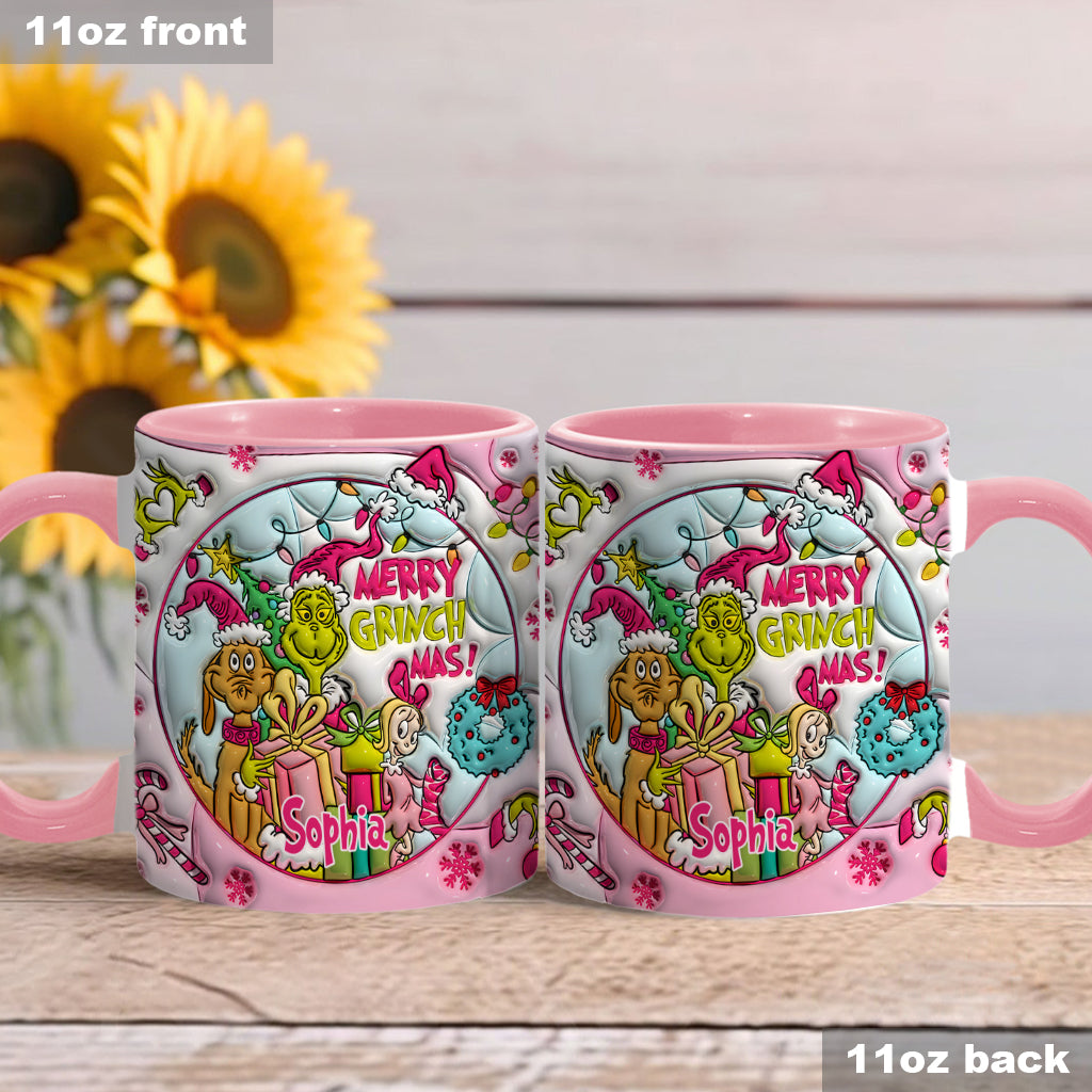 Merry Grinchmas - Personalized Stole Christmas Accent Mug