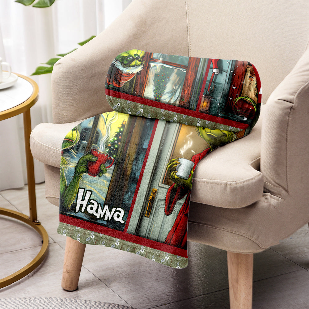 En attendant Noël - Couverture de Noël personnalisée