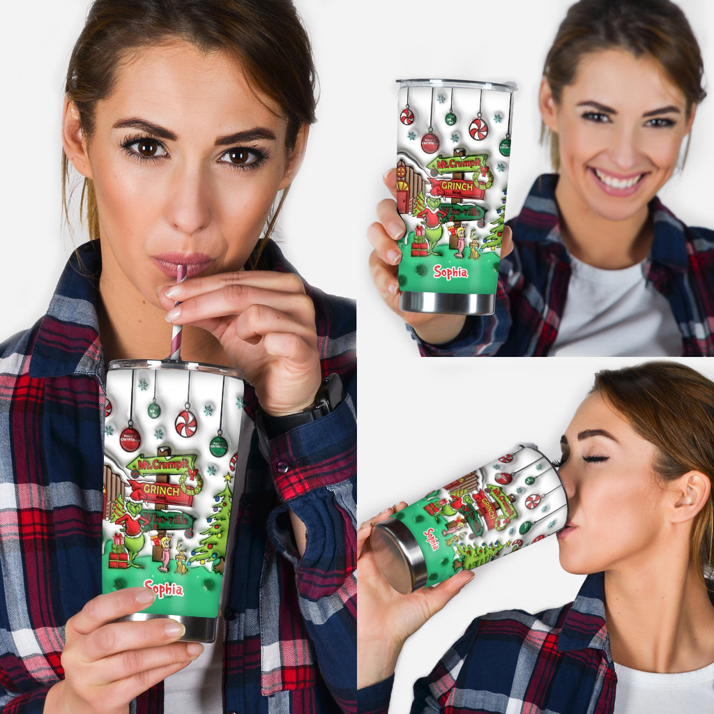 Ho Ho Ho - Personalized Stole Christmas Tumbler