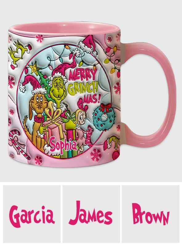 Merry Grinchmas - Personalized Stole Christmas Accent Mug