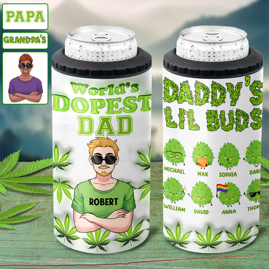 Le papa le plus cool du monde - Refroidisseur de canettes personnalisé pour papa
