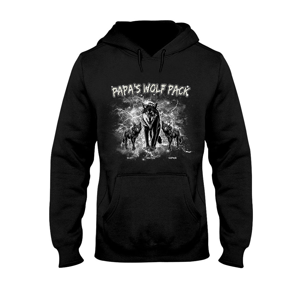 T-shirt et sweat à capuche personnalisés Papa's Wolf Pack Thunder Bootleg