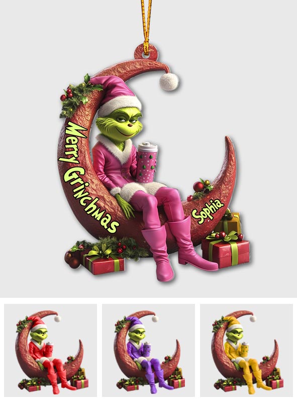 Naughty Naughty Lady - Personalized Stole Christmas Ornament