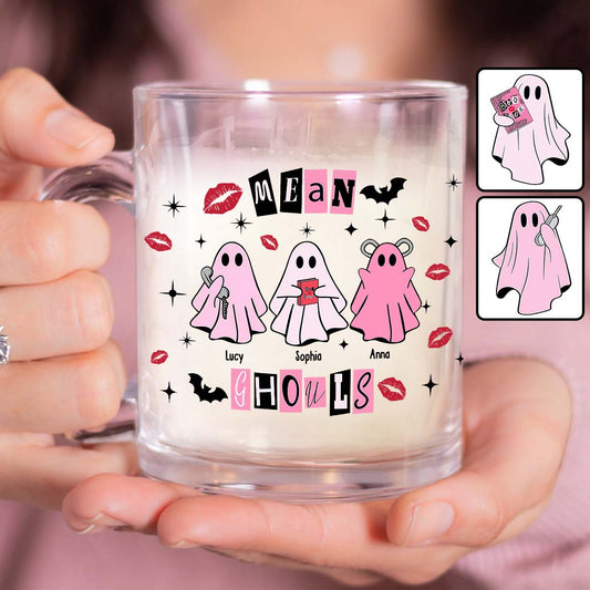 Goules méchantes - Mug en verre personnalisé pour meilleure amie