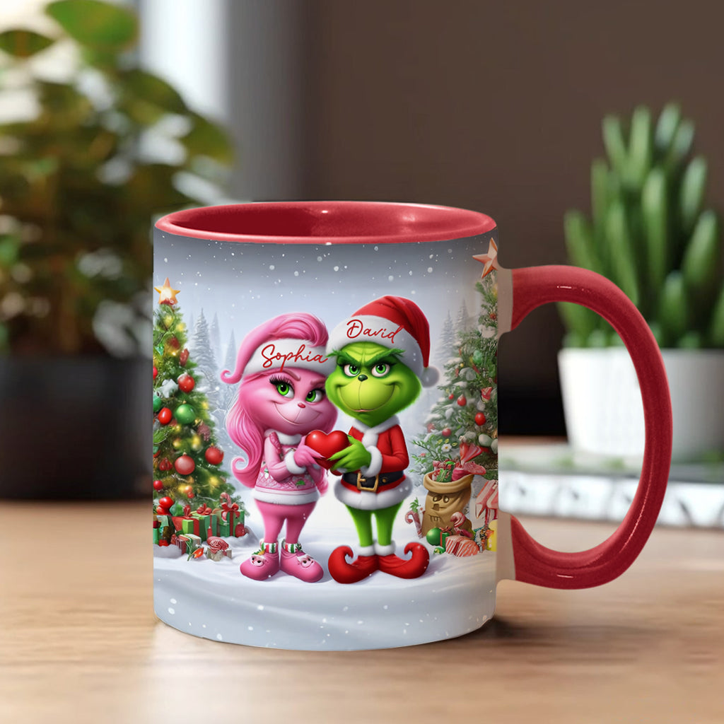 Joyeux Grinchmas - Mug personnalisé avec étole de Noël