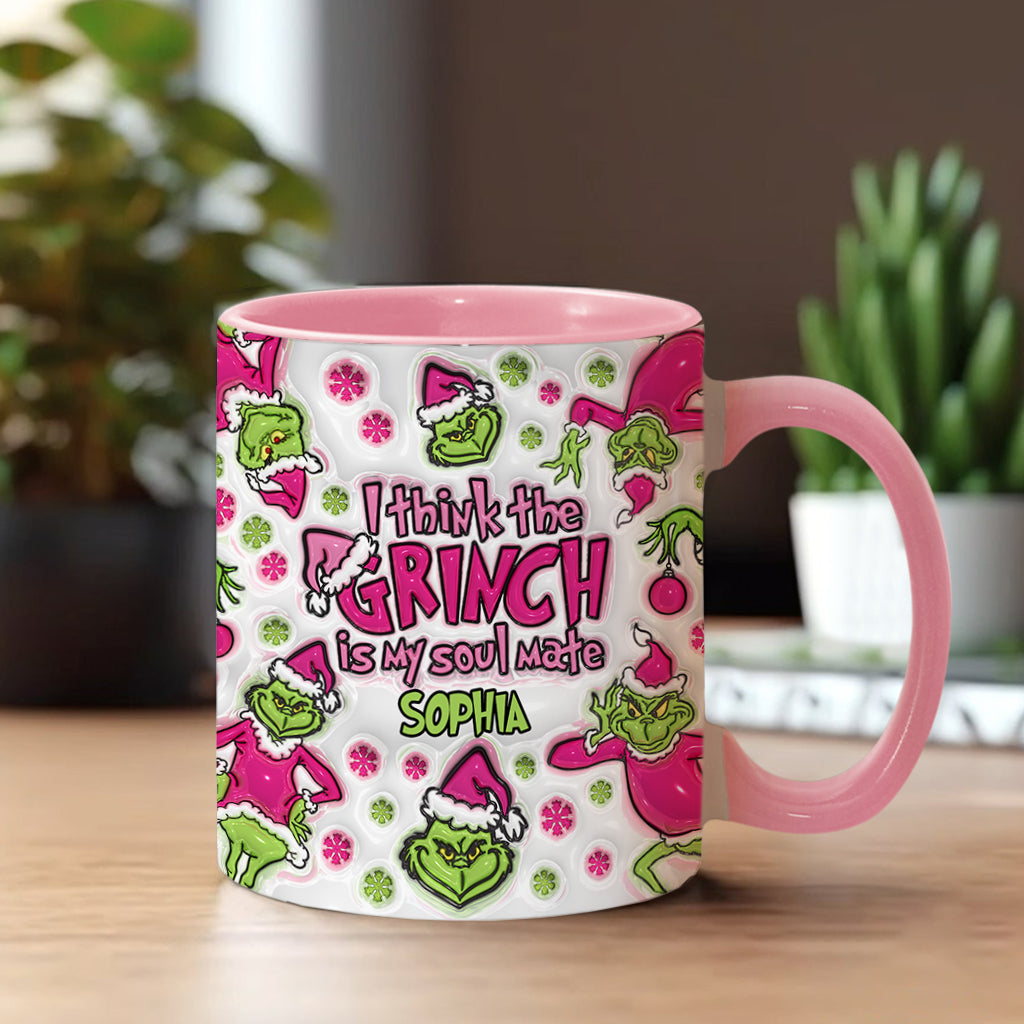 Mon âme sœur - Mug personnalisé avec étole de Noël