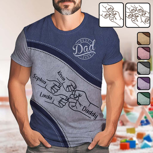 Best Dad Ever - Personalized Gift For Father All Over Shirt