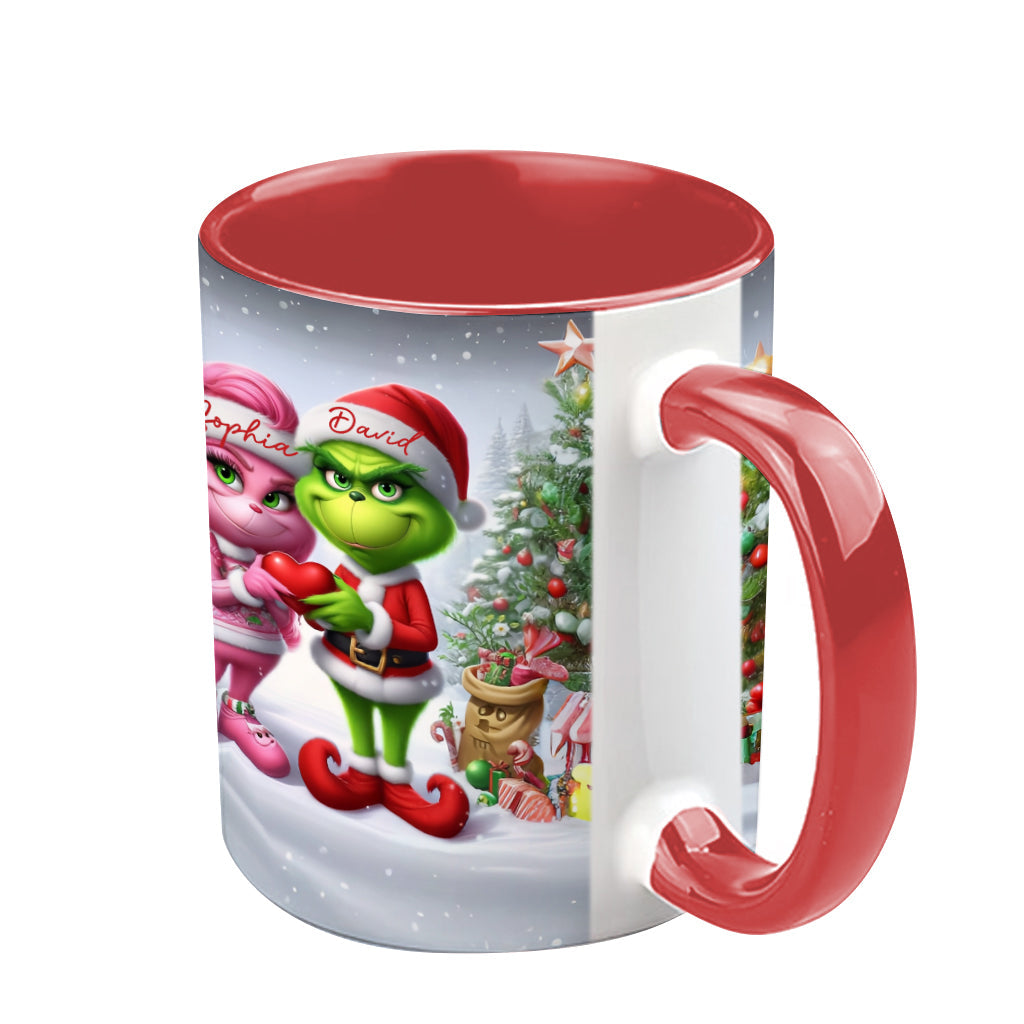 Joyeux Grinchmas - Mug personnalisé avec étole de Noël