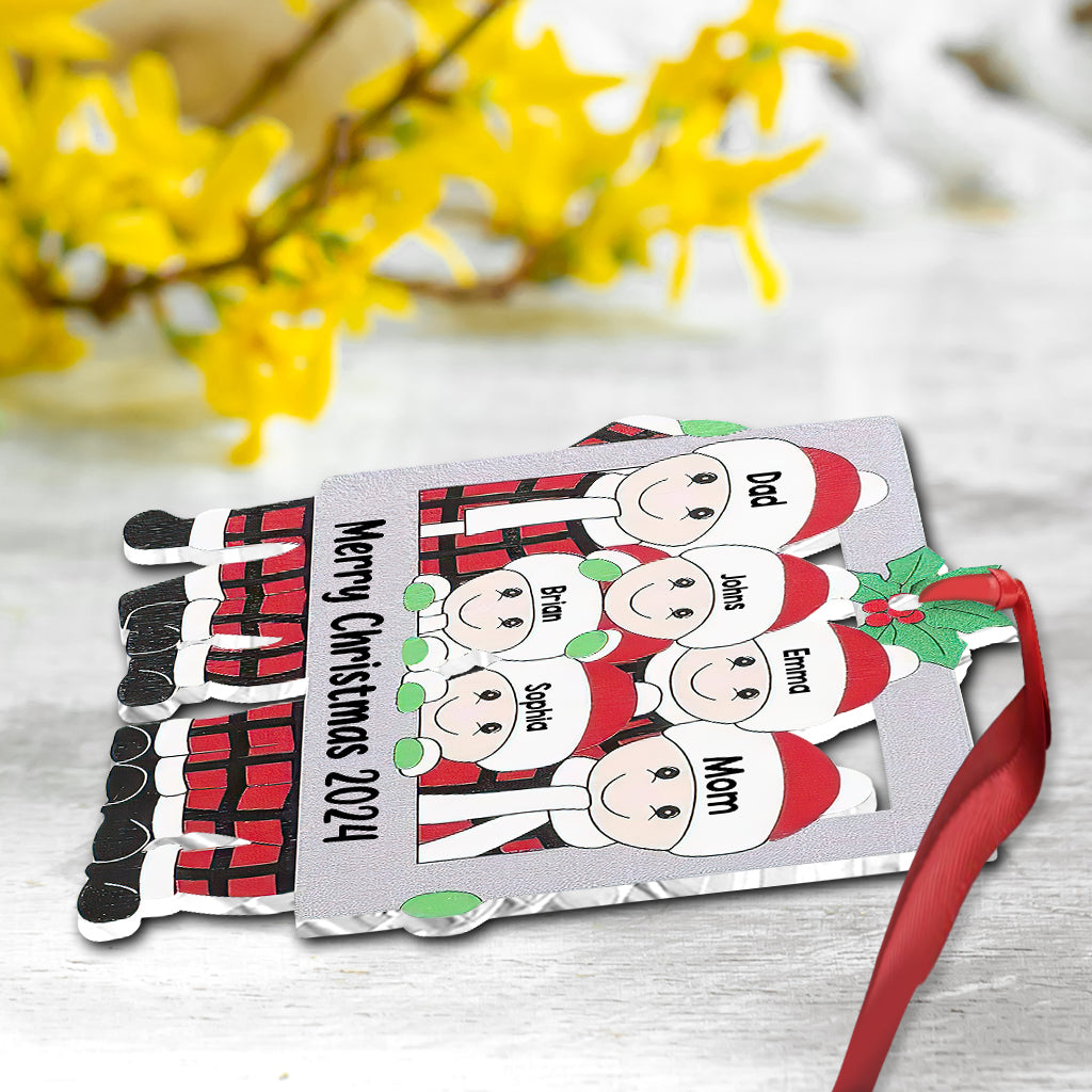 Joyeux Noël - Ornement familial personnalisé