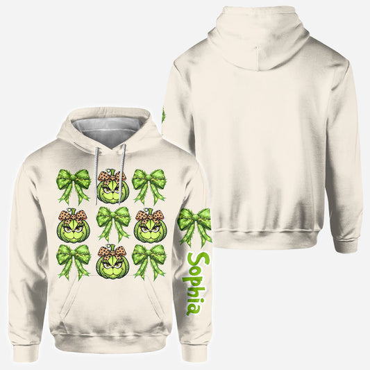 Feeling Extra Grinchy Today - Personalized Stole Christmas All Over Shirt