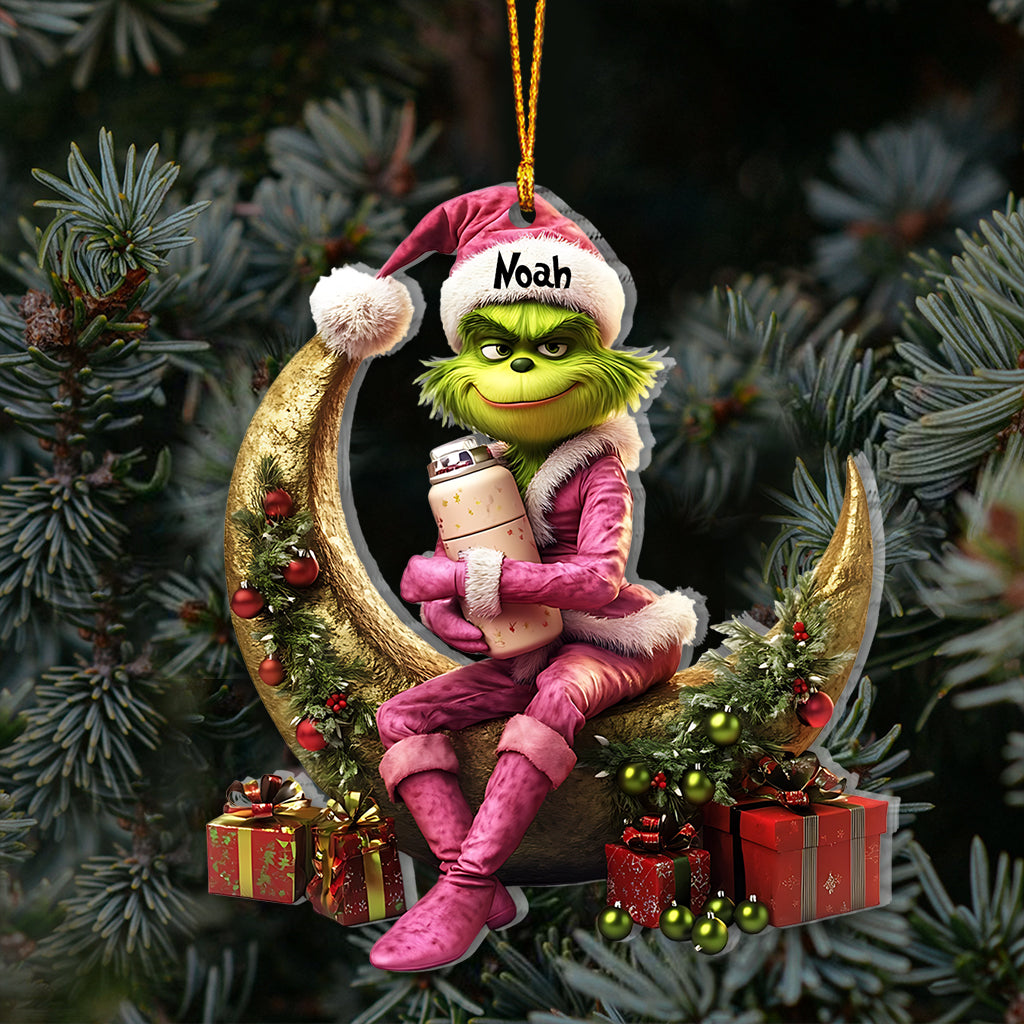 Naughty Green Lady - Personalized Stole Christmas Ornament