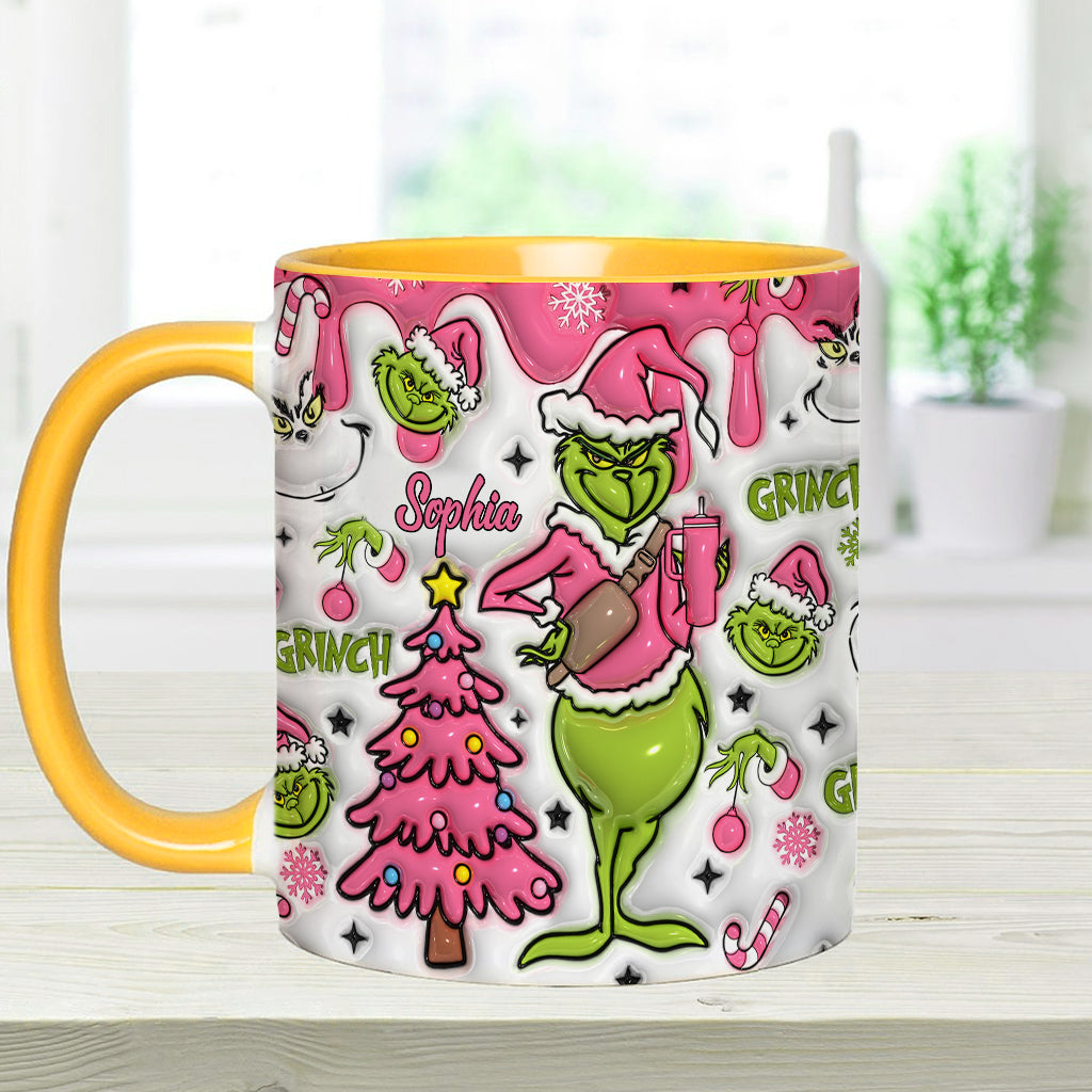 Joyeux Grinchmas - Mug personnalisé avec étole de Noël