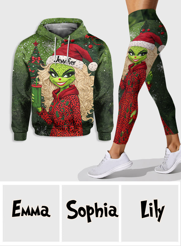 Beautiful Green Lady - Personalized Stole Christmas Hoodie and Leggings