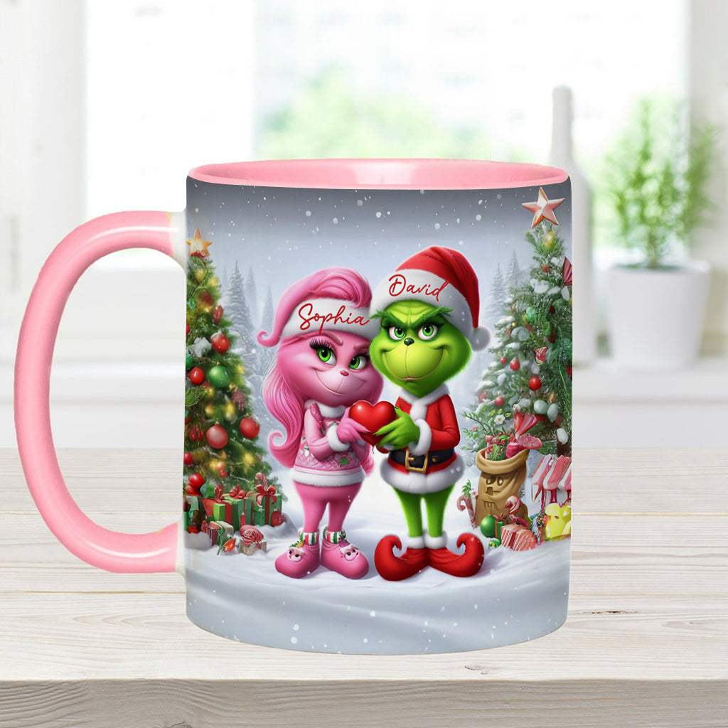 Joyeux Grinchmas - Mug personnalisé avec étole de Noël