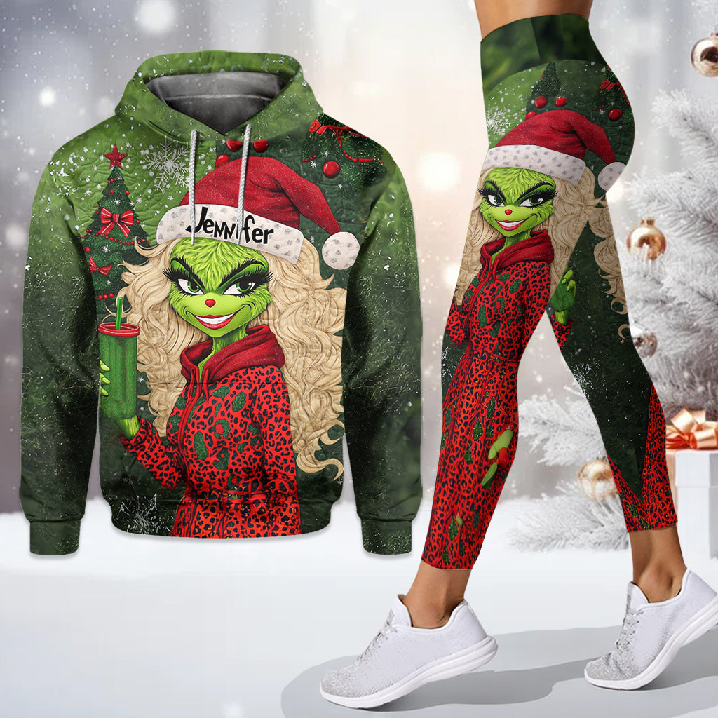 Beautiful Green Lady - Personalized Stole Christmas Hoodie and Leggings