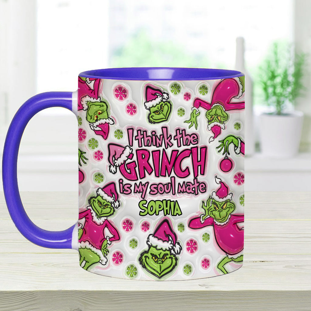 Mon âme sœur - Mug personnalisé avec étole de Noël