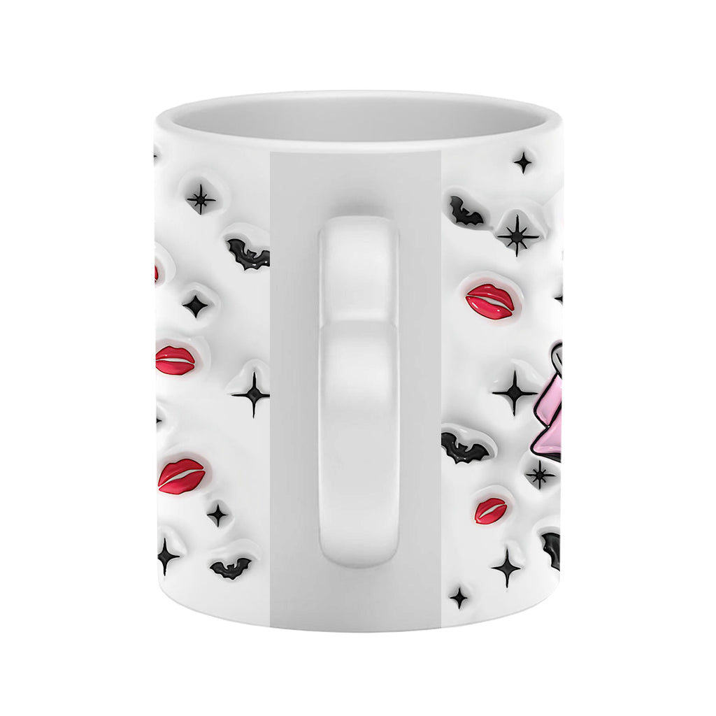 Goules méchantes - Mug personnalisé avec anse en forme de cœur pour meilleure amie