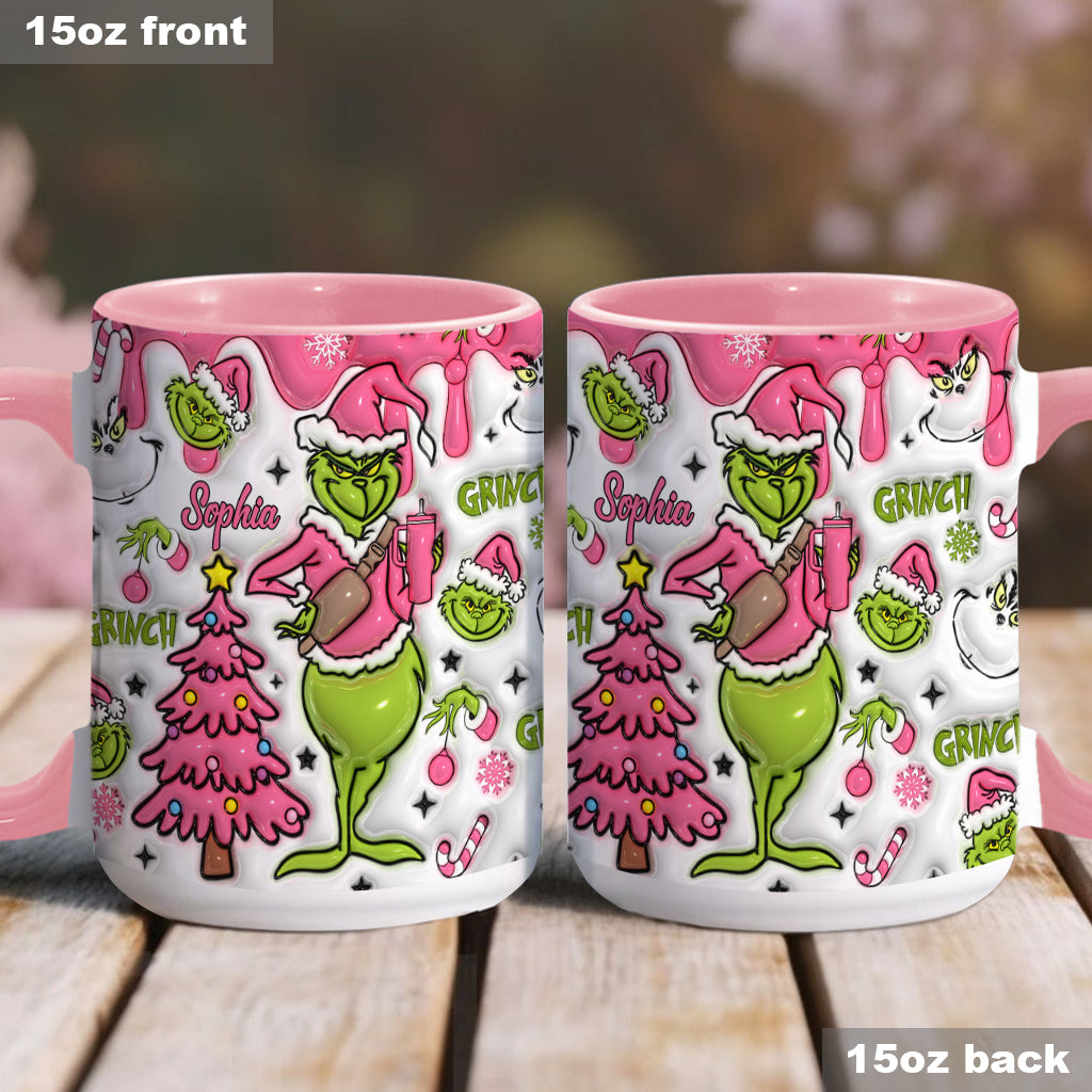 Joyeux Grinchmas - Mug personnalisé avec étole de Noël