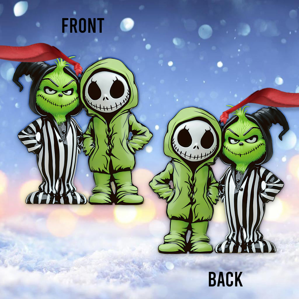 Ami vert et cauchemar - Ornement de Noël étole personnalisé