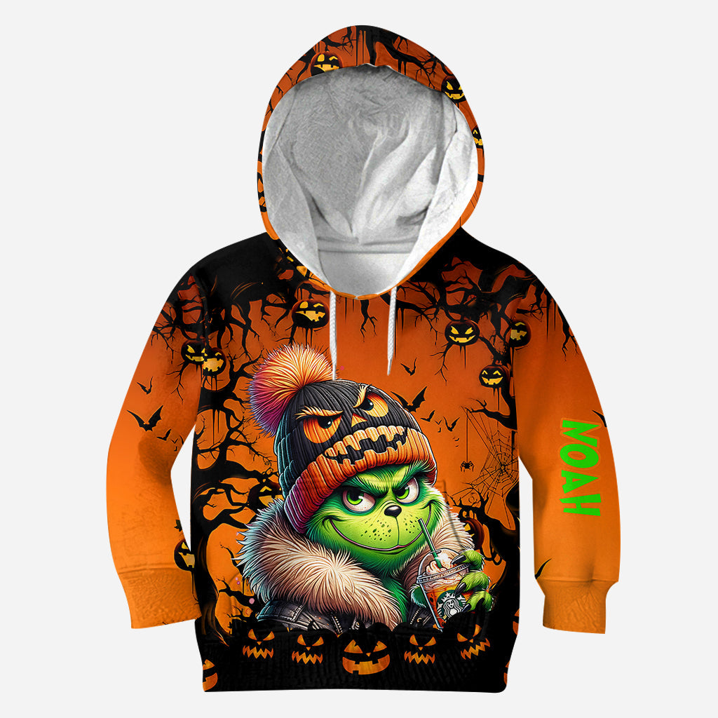 Green Halloween - Personalized Stole Christmas Hoodie and Leggings