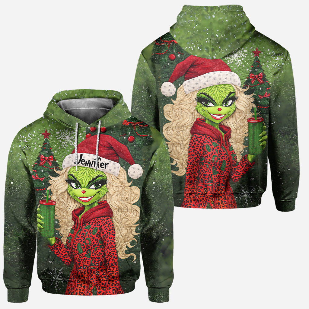 Beautiful Green Lady - Personalized Stole Christmas Hoodie and Leggings