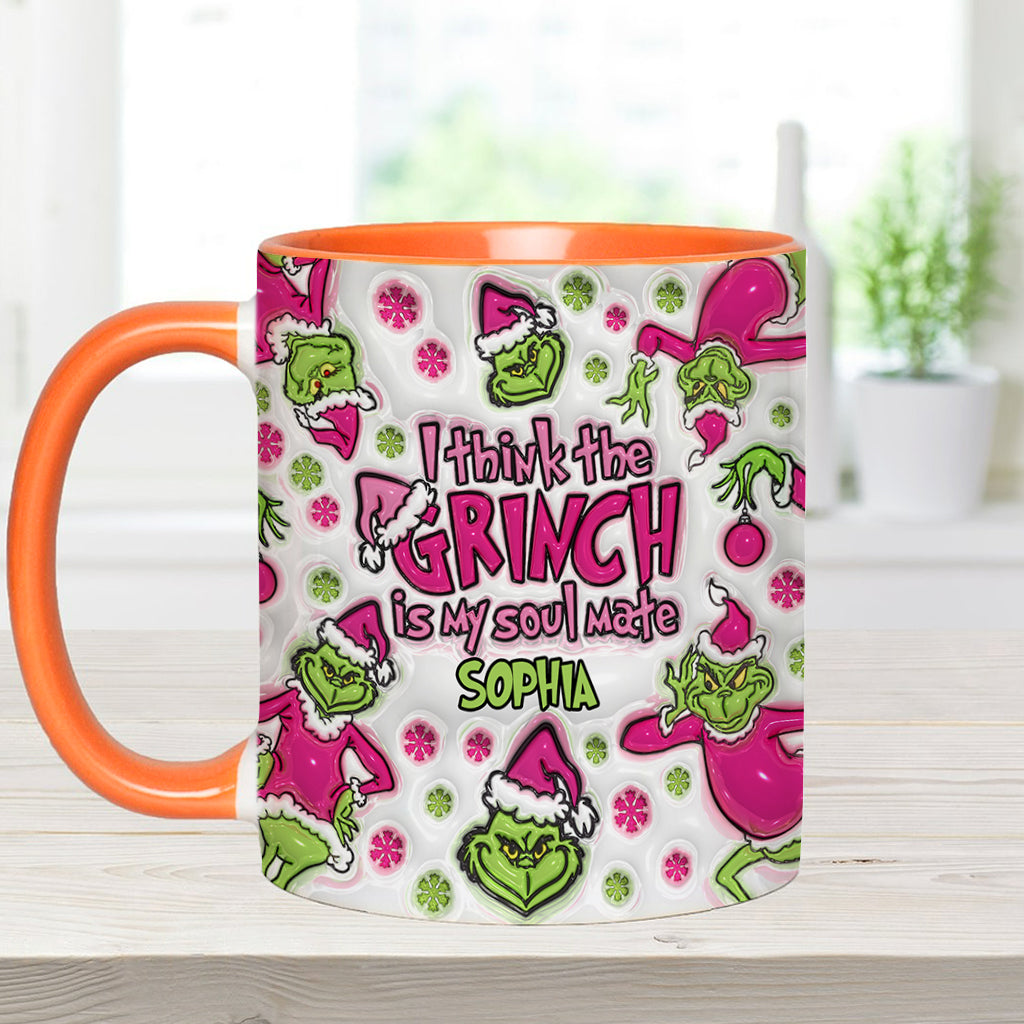 Mon âme sœur - Mug personnalisé avec étole de Noël
