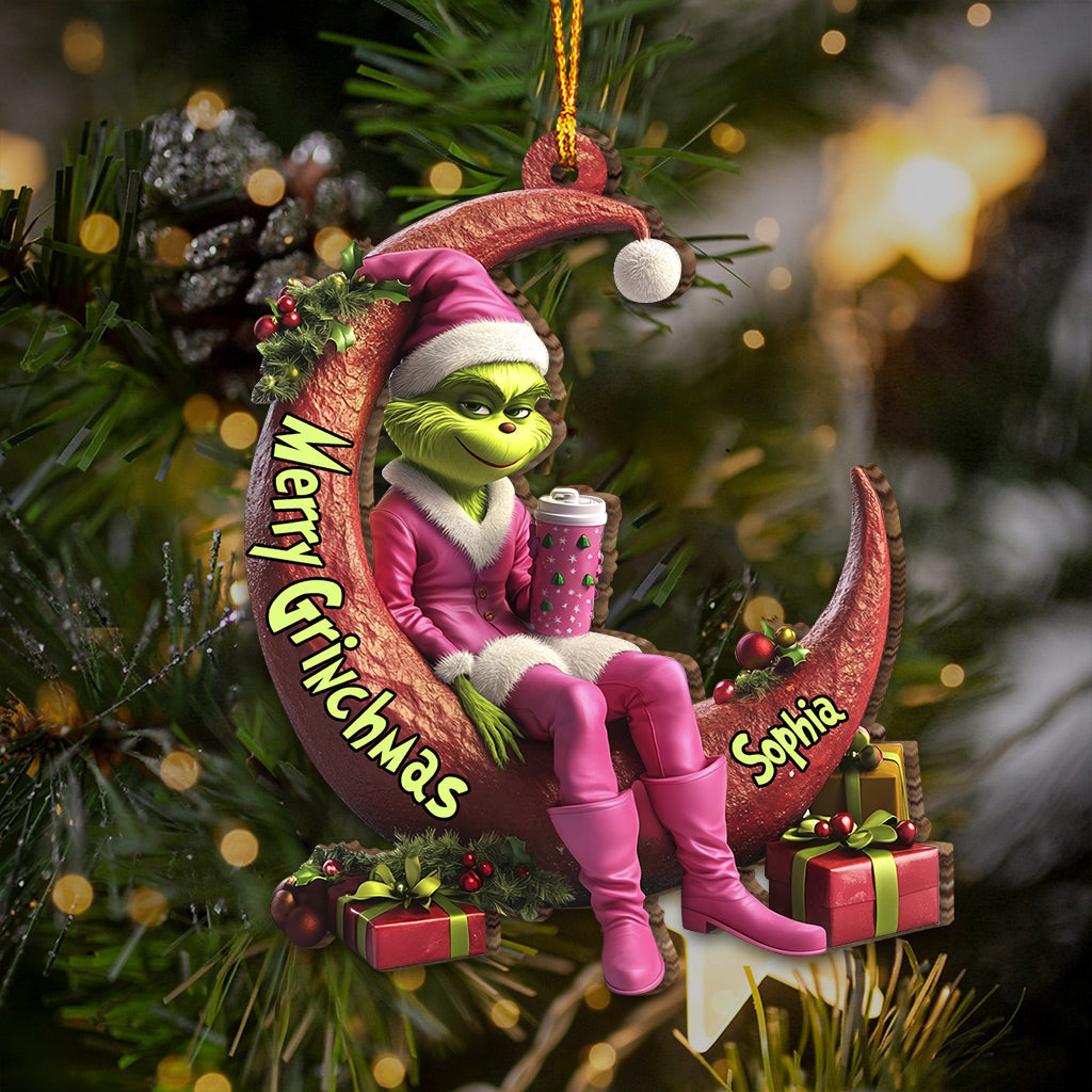 Naughty Naughty Lady - Personalized Stole Christmas Ornament
