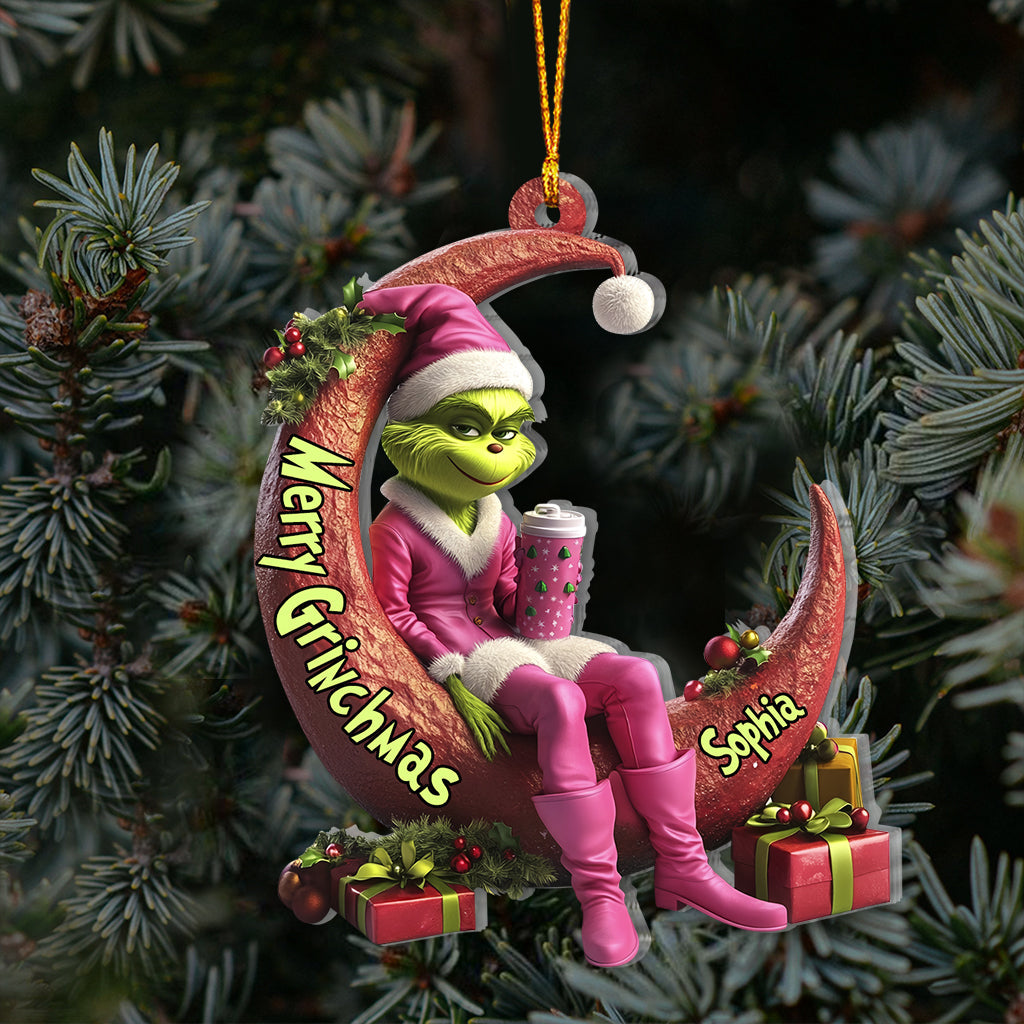 Naughty Naughty Lady - Personalized Stole Christmas Ornament