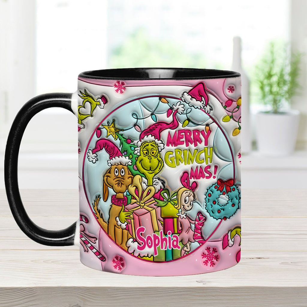 Merry Grinchmas - Personalized Stole Christmas Accent Mug