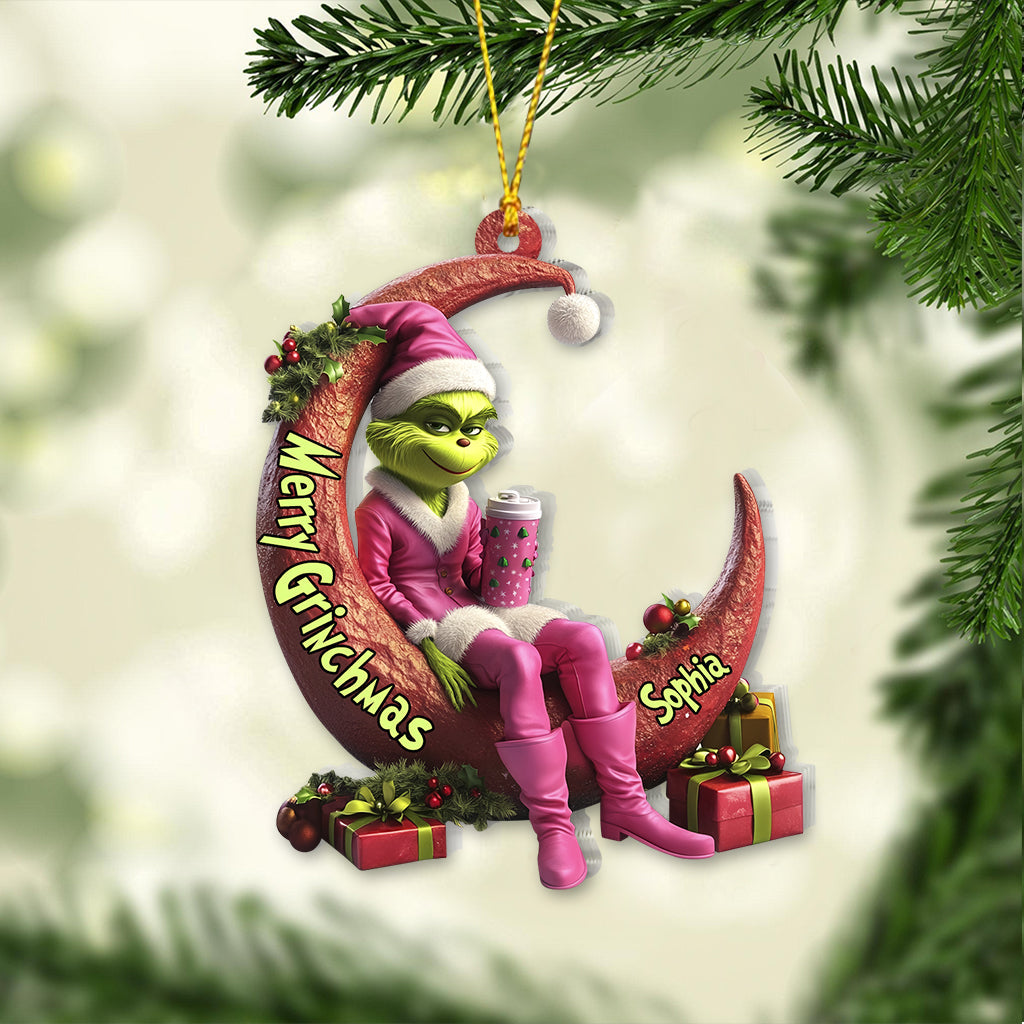 Naughty Naughty Lady - Personalized Stole Christmas Ornament