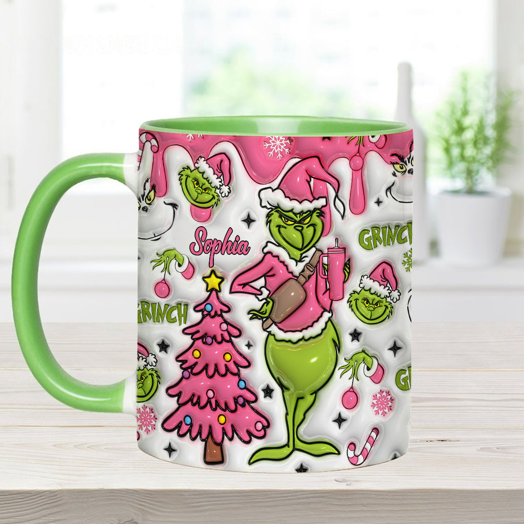 Joyeux Grinchmas - Mug personnalisé avec étole de Noël