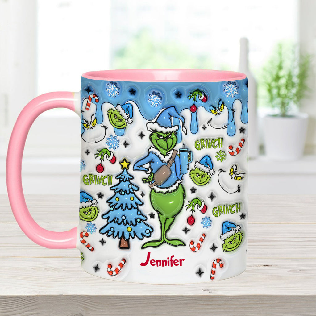 Wait What I Have An Attitude - Personalized Stole Christmas Accent Mug