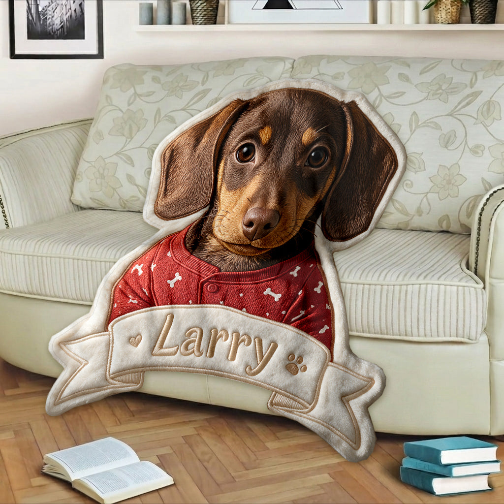 Love My Pet - Personalized Golden Retriever Shaped Fleece Blanket