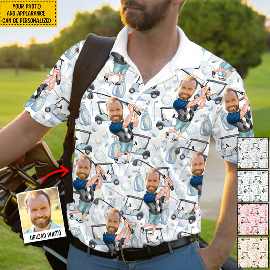 Le cadeau idéal pour un papa, un oncle ou un mari golfeur... - Polo de golf personnalisé